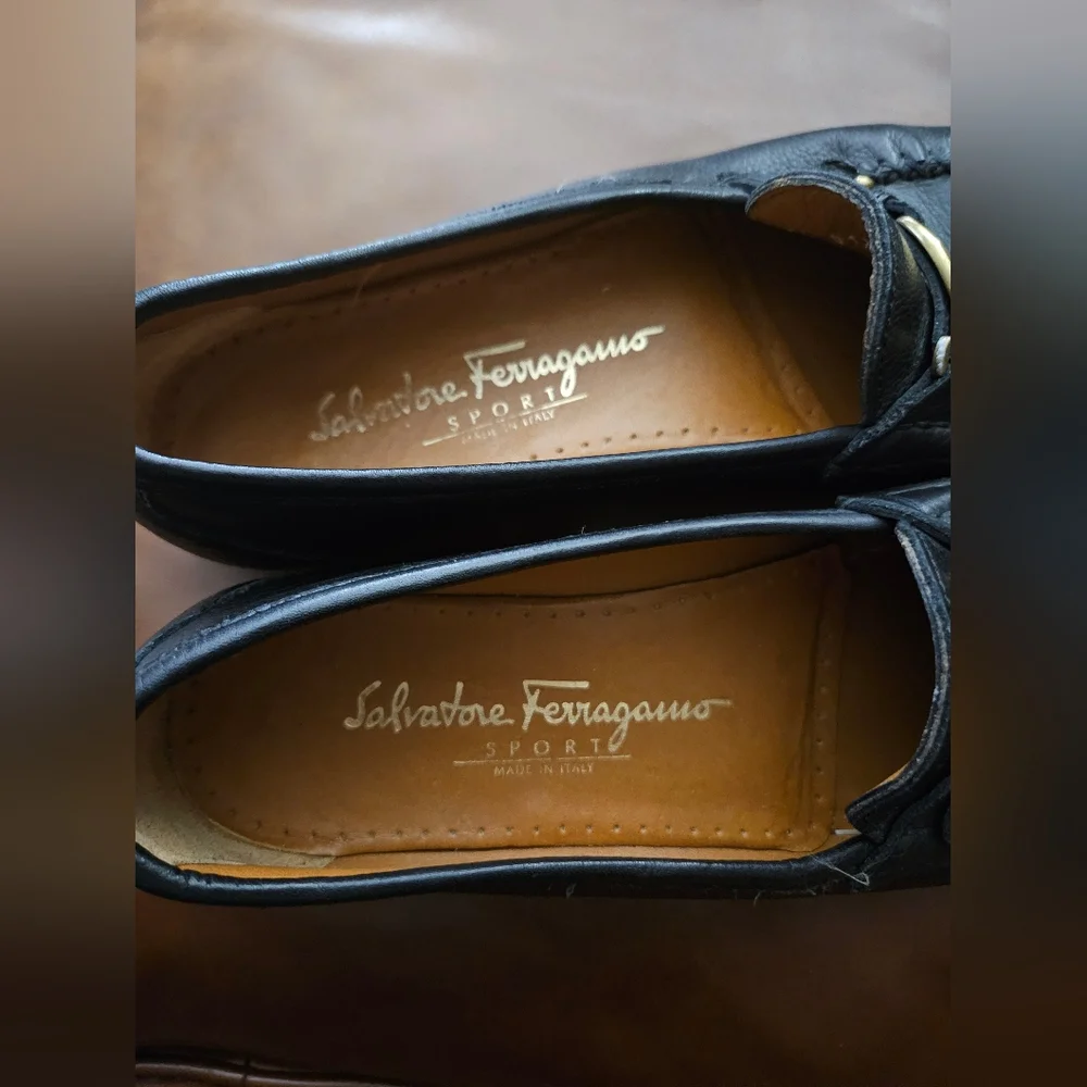 SALVATORE FERRAGAMO SPORT SLIP ON LOAFER SHOES SIZE 7AA Used